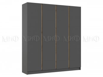 Шкаф 2000 мм 4-х ств. Келвин графит  (Миф) в Нягани - nyagan.mebel-e96.ru