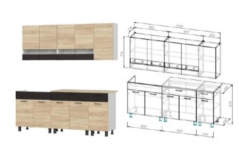 Кухонный гарнитур КГ-2 2000 мм (СВ) в Нягани - nyagan.mebel-e96.ru