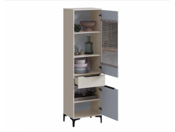 Пенал 550 мм со стеклом Кимберли кашемир (Handis) в Нягани - nyagan.mebel-e96.ru