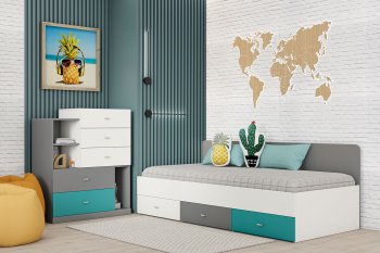 Кровать Клео арт. 010 океан (Диал) в Нягани - nyagan.mebel-e96.ru