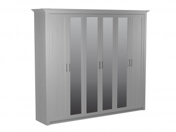 Шкаф 2700 мм 6-дверный Клер (СБК) в Нягани - nyagan.mebel-e96.ru