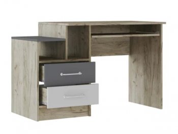 Стол письменный Колибри Лофт серый (Текс) в Нягани - nyagan.mebel-e96.ru