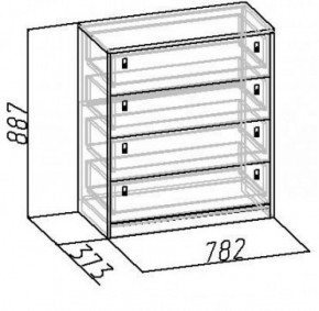 Комод Комфорт 12 в Нягани - nyagan.mebel-e96.ru