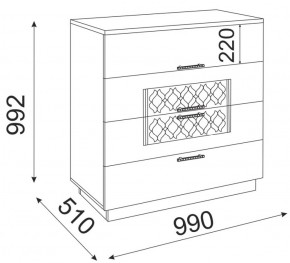 Комод Тиффани М23 (Риннер) в Нягани - nyagan.mebel-e96.ru