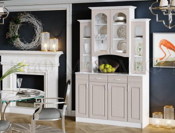 Буфет Констанция 4-х створчатый Мускат (Миф) в Нягани - nyagan.mebel-e96.ru
