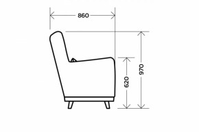 Кресло Интерьерное Antracite в Нягани - nyagan.mebel-e96.ru