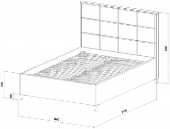 Кровать с подъемным механизмом Мега беж (Лин) в Нягани - nyagan.mebel-e96.ru