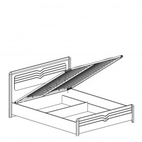 Кровать 1600 с подъемным механизмом Фьорд 156 (Яна) в Нягани - nyagan.mebel-e96.ru