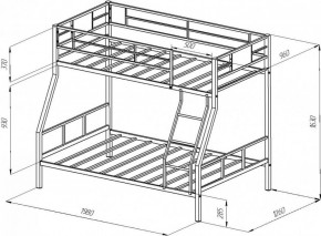 Кровать 2-х ярусная Гранада-1 в Нягани - nyagan.mebel-e96.ru