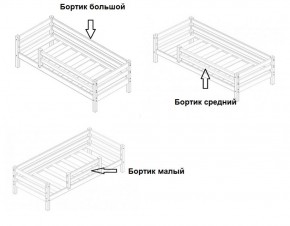 Кровать 2-х ярусная Сонечка с бортиками (лестница наклонная) в Нягани - nyagan.mebel-e96.ru