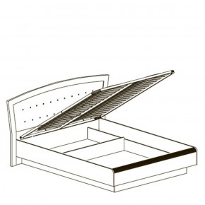 Кровать двойная 1600 с ПМ Афины 368 (Яна) в Нягани - nyagan.mebel-e96.ru