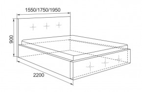 Кровать Линда с подъемным механизмом 1400*2000 в Нягани - nyagan.mebel-e96.ru