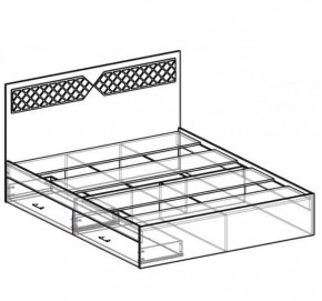 Кровать двуспальная Николь 1400 (венге) (Эра) в Нягани - nyagan.mebel-e96.ru