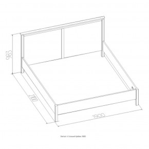 Кровать Шерлок 900 дуб сонома 1200*2000 в Нягани - nyagan.mebel-e96.ru