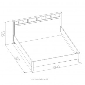 Кровать Шерлок Люкс 1200 ясень анкор светлый 1200*2000 в Нягани - nyagan.mebel-e96.ru