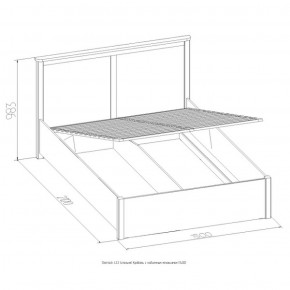 Кровать Шерлок с ПМ 1400 орех 1400*2000 в Нягани - nyagan.mebel-e96.ru