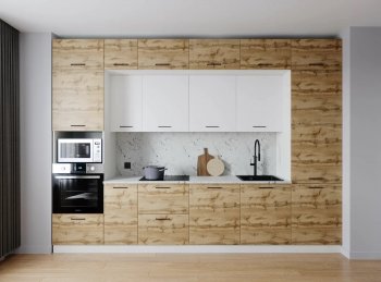 Кухонный гарнитур Лада 3400 мм (Санвут) в Нягани - nyagan.mebel-e96.ru