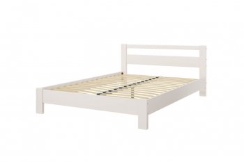 Кровать из массива Лана Льняной (БМ) в Нягани - nyagan.mebel-e96.ru