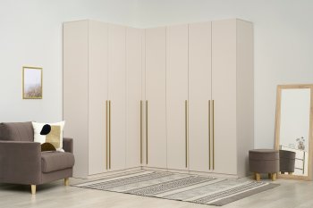 Гардеробная/шкаф 2200*1706 мм Ларго №3 Кашемир (Миф) в Нягани - nyagan.mebel-e96.ru