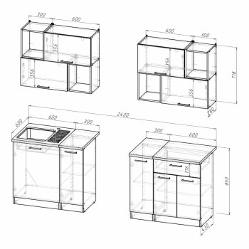 Кухонный гарнитур Лариса макси 5 1800 мм (Герда) в Нягани - nyagan.mebel-e96.ru