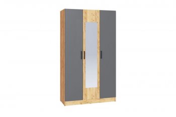 Шкаф 1200 мм Ларс крафт/графит (Микон) в Нягани - nyagan.mebel-e96.ru