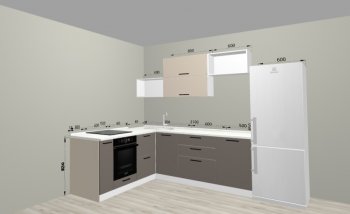 Угловой кухонный гарнитур Санвут 1516х2100 мм в Нягани - nyagan.mebel-e96.ru