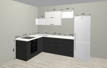 Угловой кухонный гарнитур Санвут 1516х2100 мм в Нягани - nyagan.mebel-e96.ru