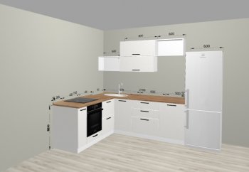 Угловой кухонный гарнитур Санвут 1516х2100 мм в Нягани - nyagan.mebel-e96.ru