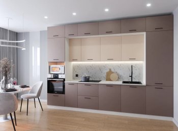 Кухонный гарнитур Латте 3400 мм (Санвут) в Нягани - nyagan.mebel-e96.ru