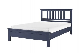 Кровать из массива Лаура темный лазурный (БМ) в Нягани - nyagan.mebel-e96.ru