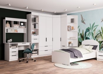 Набор детской мебели Лавис модульный белый софт (ДСВ) в Нягани - nyagan.mebel-e96.ru
