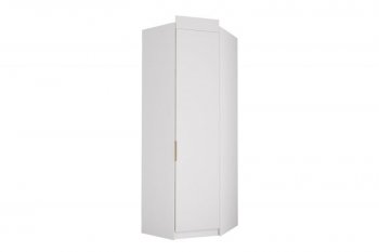 Шкаф угловой Лавис ШДУ 765.1 белый софт/ручка золотая (ДСВ) в Нягани - nyagan.mebel-e96.ru