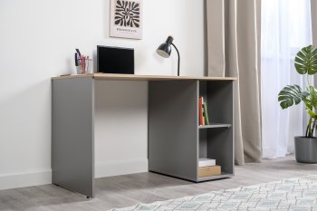 Стол письменный Лайт 12.163. серый (Моби) в Нягани - nyagan.mebel-e96.ru