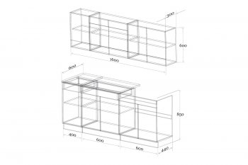 Кухонный гарнитур Лайт 1600 мм (Зарон) в Нягани - nyagan.mebel-e96.ru