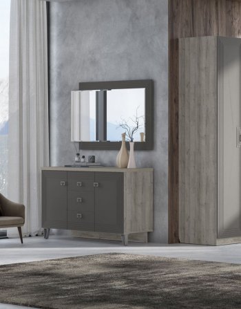 Спальный гарнитур Лежер модульный, холст вулканический (СанТан) в Нягани - nyagan.mebel-e96.ru