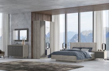 Спальный гарнитур Лежер модульный, холст вулканический (СанТан) в Нягани - nyagan.mebel-e96.ru