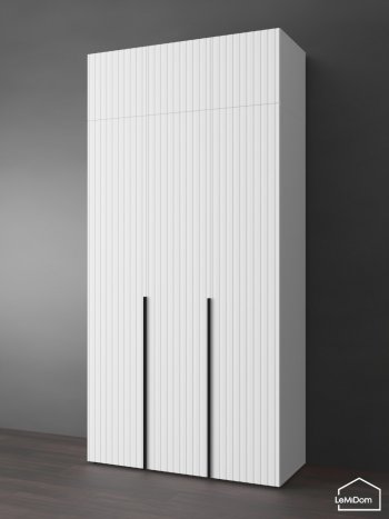 Шкаф с антресолью 1200 мм Linnea MHR-3A-1 2450х1200х510 (Белый-М 11.1.2) в Нягани - nyagan.mebel-e96.ru