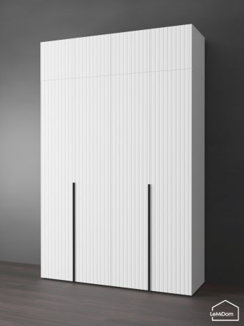 Шкаф с антресолью 1600 мм Linnea MHR-4A-1 2450х1600х510 (Белый-М 11.1.1) в Нягани - nyagan.mebel-e96.ru