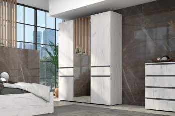 Шкаф 1600 мм Лиана графит (Зарон) в Нягани - nyagan.mebel-e96.ru