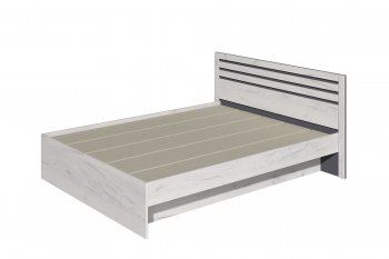 Кровать двуспальная Лиана графит (Зарон) в Нягани - nyagan.mebel-e96.ru