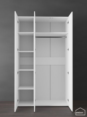 Шкаф Linnea MHR-3PO-1 2050х1200х510 (Белый-М 11.1.1) в Нягани - nyagan.mebel-e96.ru