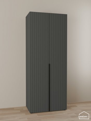 Шкаф Linnea MHR-2 2050х800х510 (Графит-М 11.1.25) в Нягани - nyagan.mebel-e96.ru