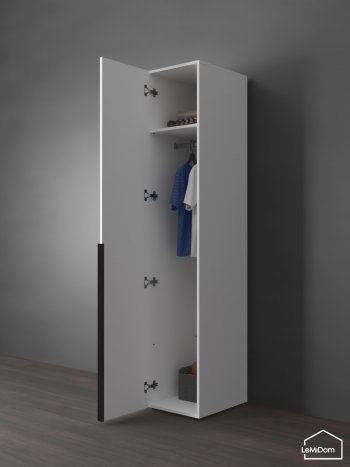 Шкаф Linnea MHR-1 2050х400х510 (Белый-М 11.1.2) в Нягани - nyagan.mebel-e96.ru