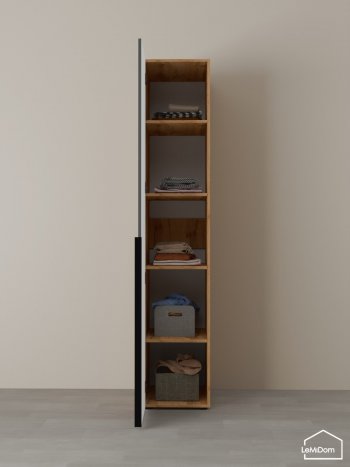 Шкаф Linnea MHR-1-2 2050х400х510 (ДВ-М 11.1.25) в Нягани - nyagan.mebel-e96.ru