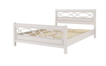 Кровать из массива Лоренса льняной (БМ) в Нягани - nyagan.mebel-e96.ru