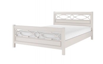 Кровать из массива Лоренса льняной (БМ) в Нягани - nyagan.mebel-e96.ru
