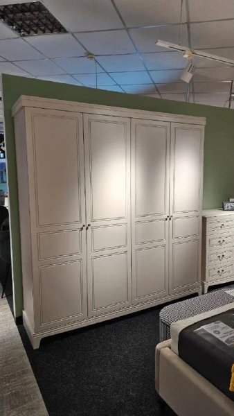 Спальный гарнитур Лорето, модульный, льняной (БМ) в Нягани - nyagan.mebel-e96.ru