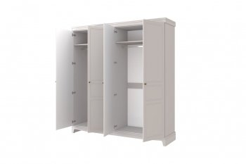 Шкаф 2000 мм распашной ШР-4 Лорето, льняной (БМ) в Нягани - nyagan.mebel-e96.ru