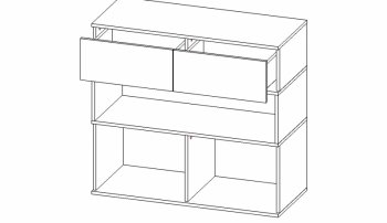 Стенка луксор (АстридМ) в Нягани - nyagan.mebel-e96.ru