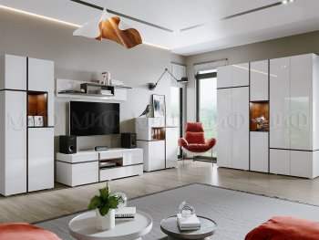 Стенка Мадера модульная (Миф) в Нягани - nyagan.mebel-e96.ru